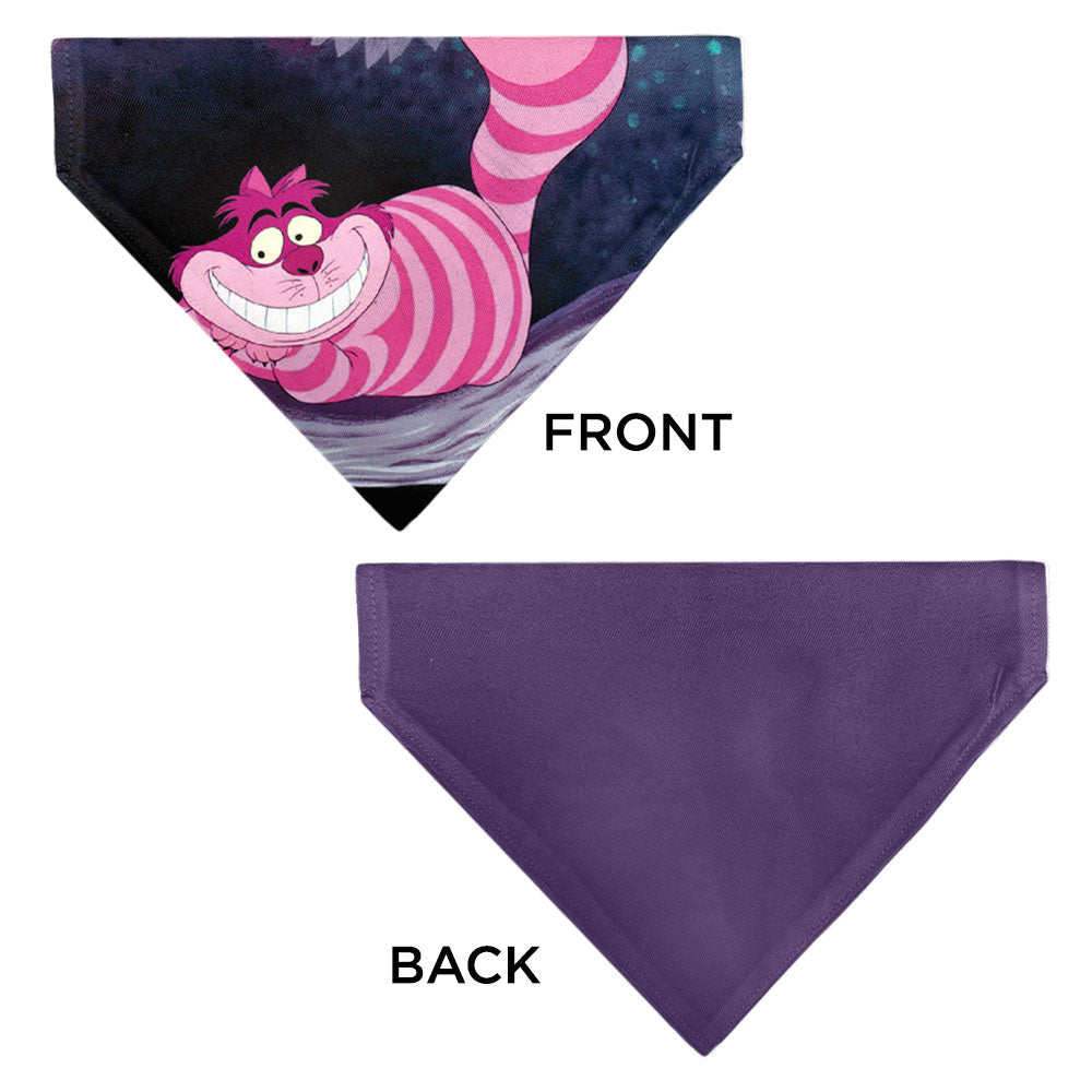 Pet Bandana - Alice in Wonderland Cheshire Cat Smiling Pose