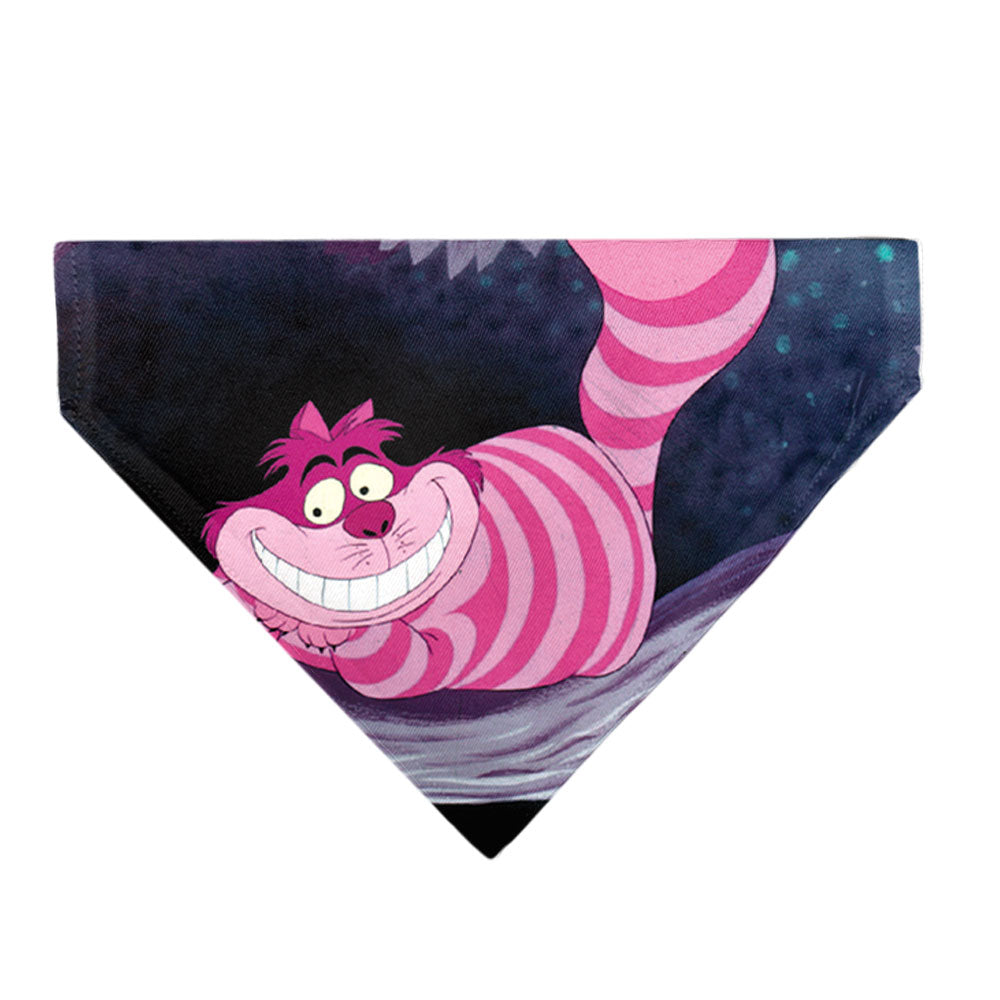 Pet Bandana - Alice in Wonderland Cheshire Cat Smiling Pose