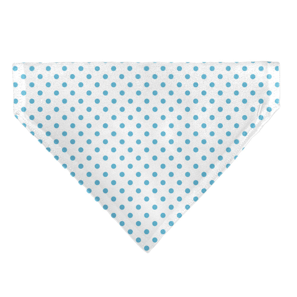 Pet Bandana - Lilo & Stitch Stitch Winking Pose and Polka Dots White/Blue