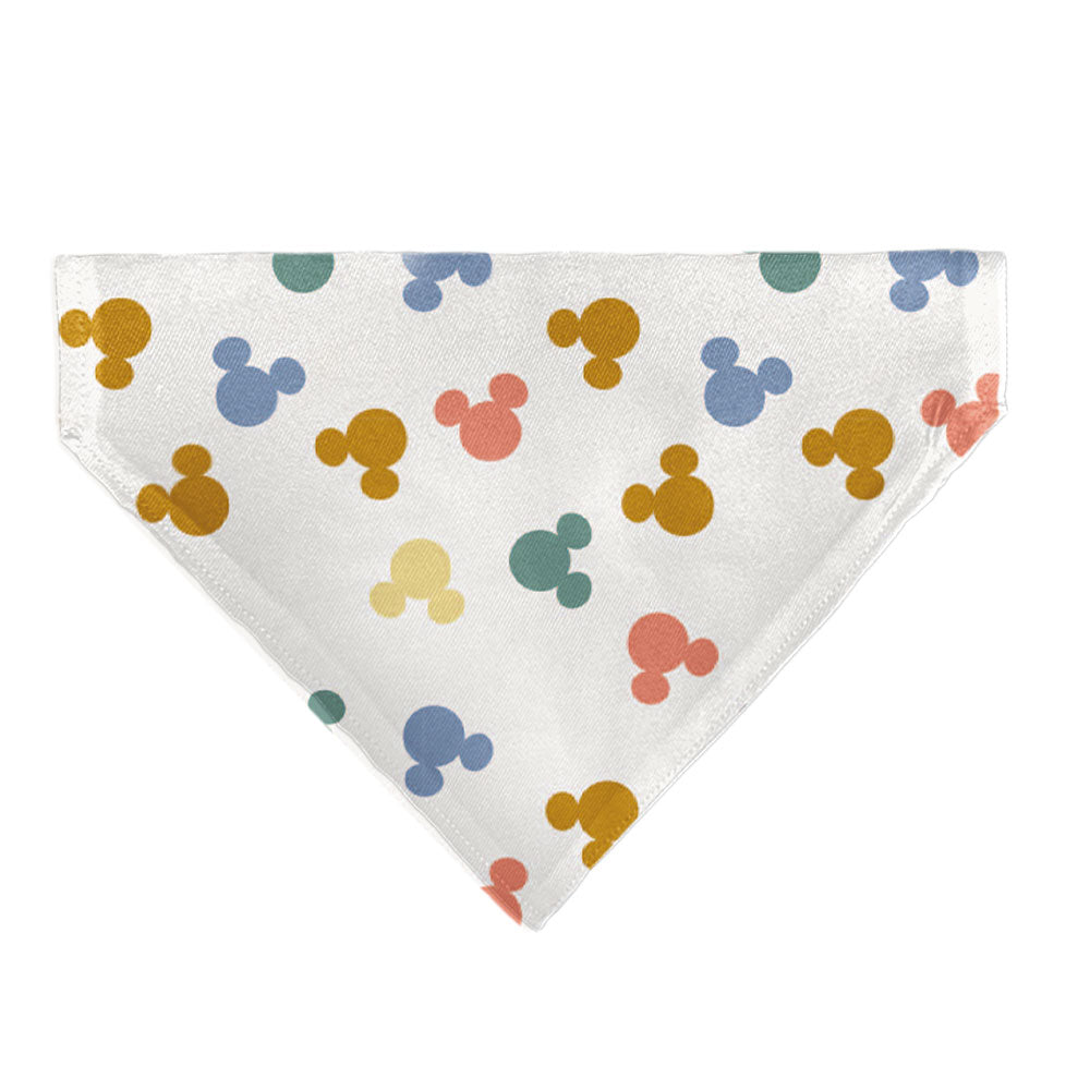 Pet Bandana - Mickey Mouse Ears Icon Scattered White