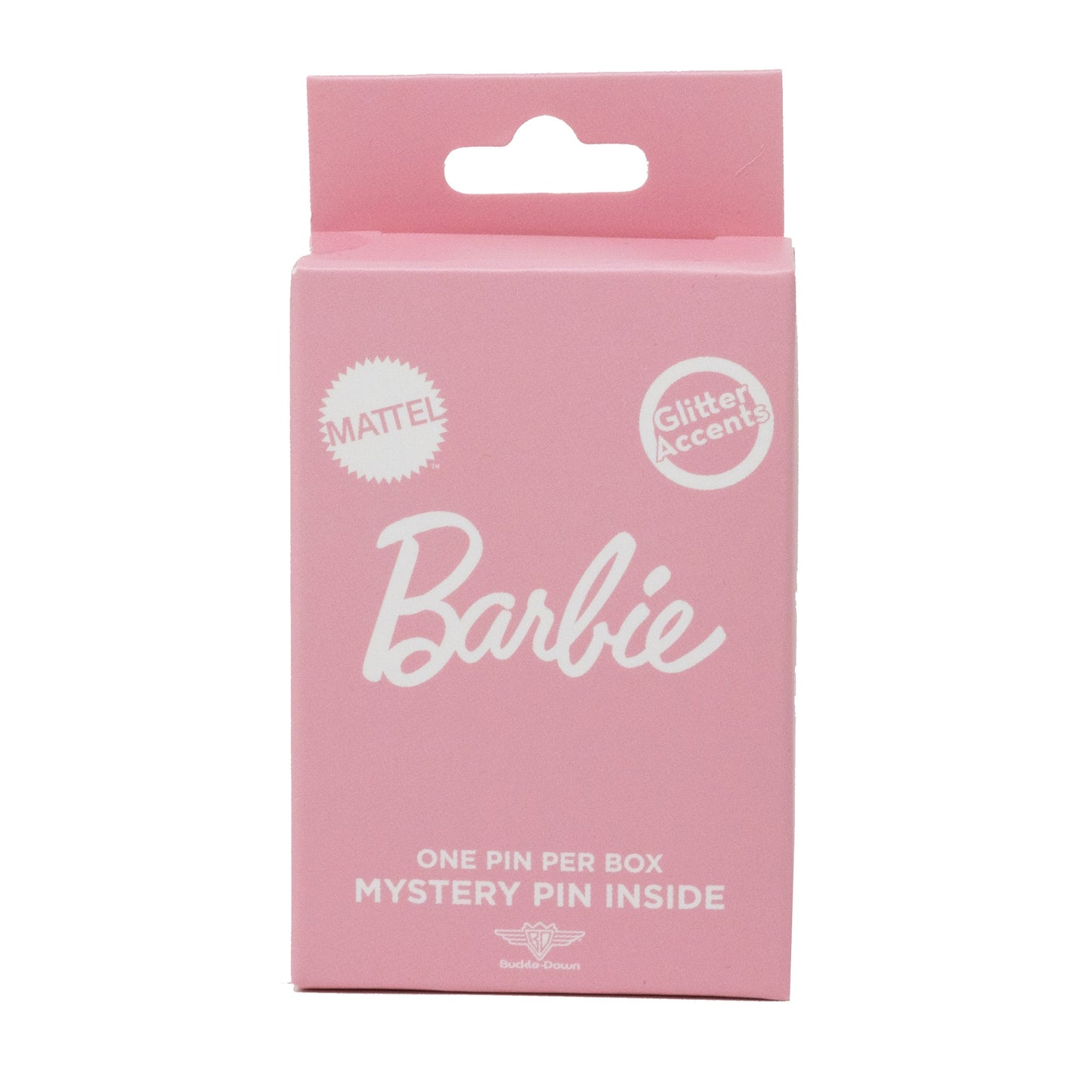 Barbie Mystery Enamel Pin Blind Box Series, Barbie Hand Heart, Barbie 1959 Logo, Barbie Ponytail Silhouette, Barbie Signature, Barbie Heart Sunglasses, or Barbie Heart Signature