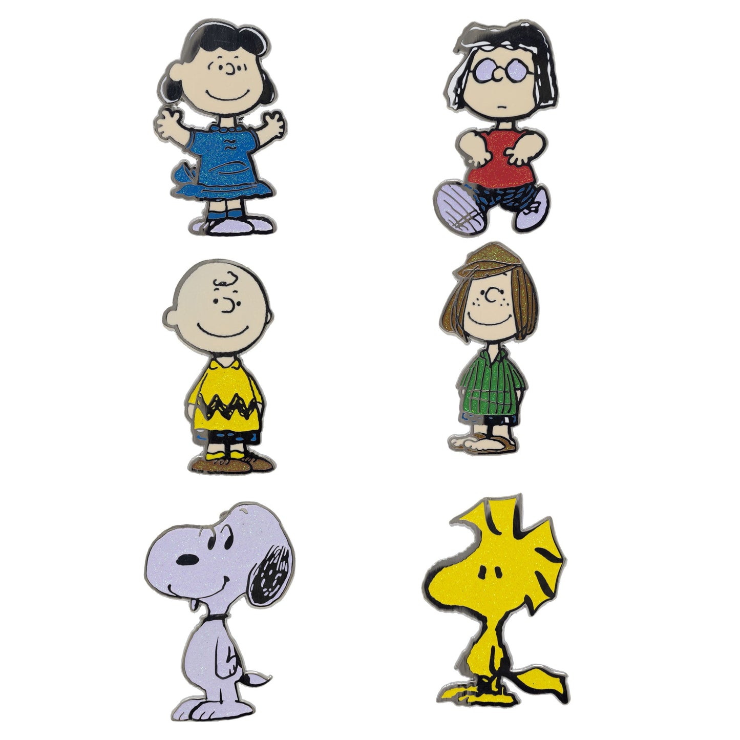 Peanuts Mystery Enamel Pin Blind Box Series, Charlie Brown, Lucy, Marcie, Peppermint Patty, Snoopy or Woodstock