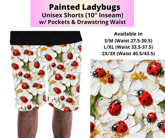 Preorder! Closes 4/2. ETA July. Painted Ladybugs Unisex Shorts