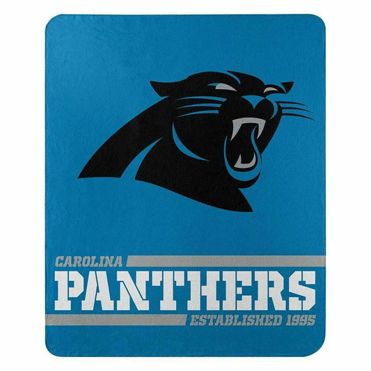 Carolina Panthers NFL Split Wide Fleece Blanket 50" x 60"