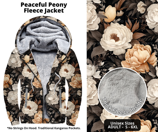 Preorder! Closes 10/21. ETA Jan. Peaceful Peony Jackets