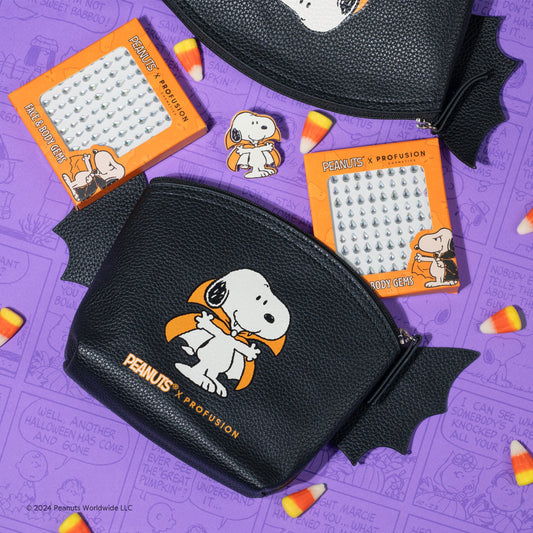 Peanuts Halloween | Count Snoopy Cosmetic Bag Set with Gems