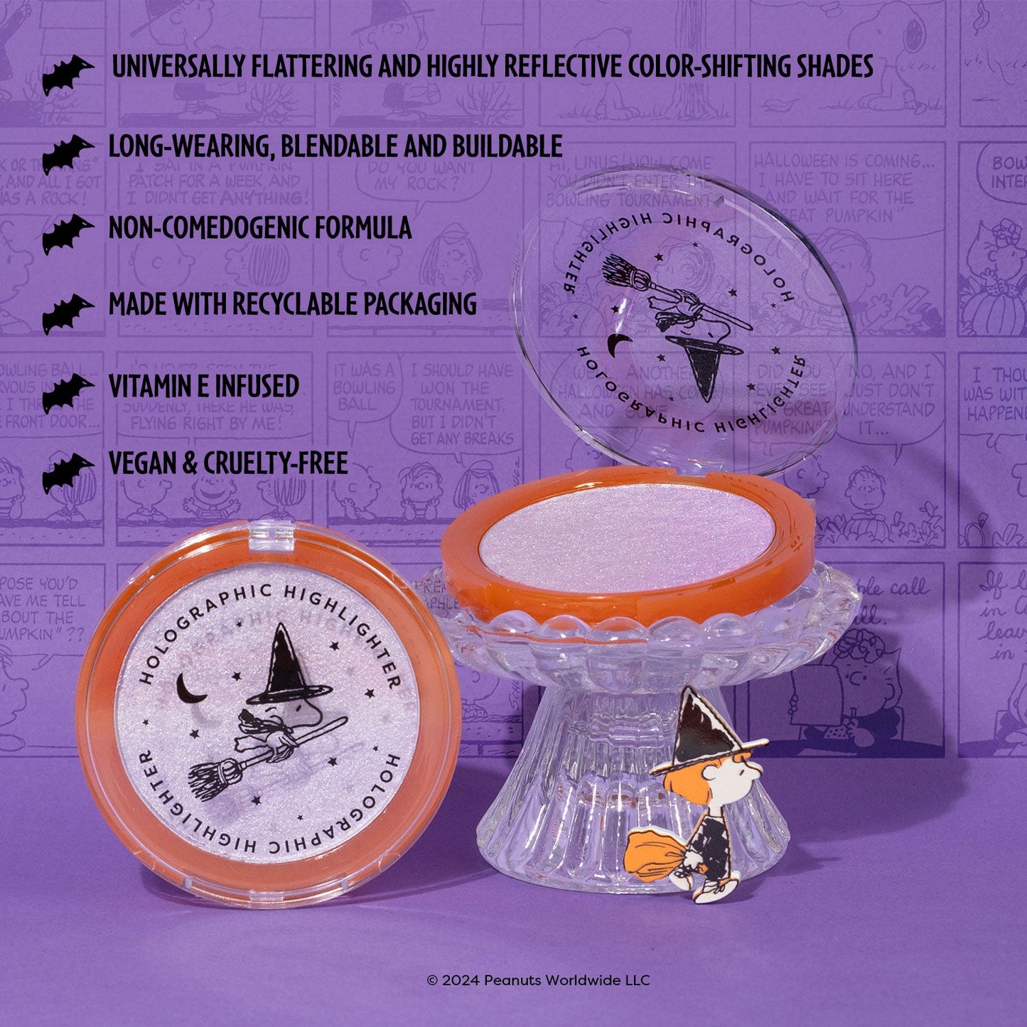 Peanuts Halloween | Spooktacular Glow Holographic Highlighter