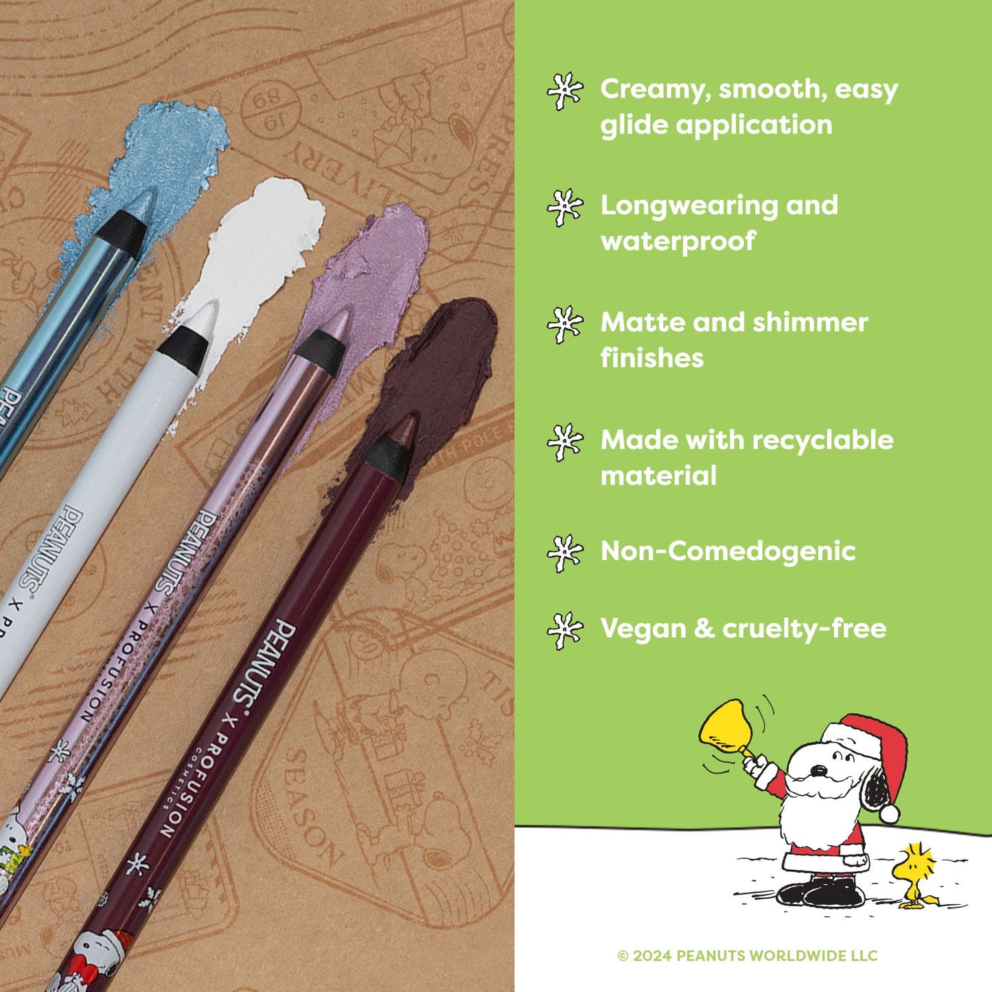 Peanuts Holiday | Fa la la la liners Eyeliner Pencil Set