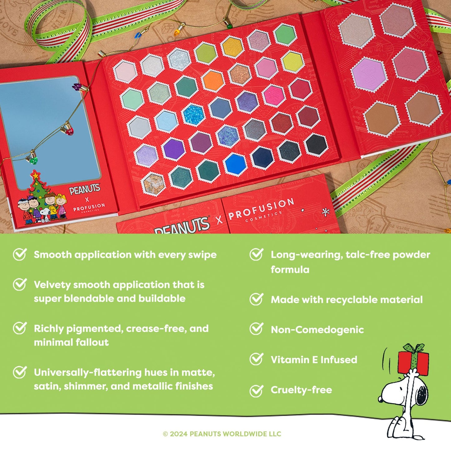 Peanuts Holiday | Snoopy's Starlit Holiday 41 Shade Face & Eye Palette