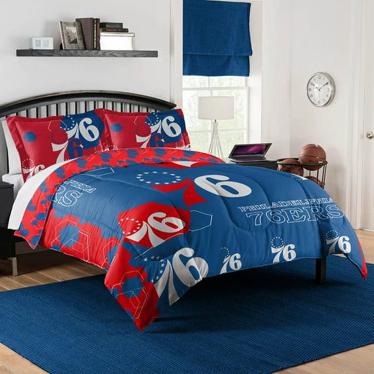 Philadelphia 76ers Hexagon Comforter Set - Assorted Size