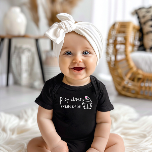 Play Date Material Infant Bodysuit