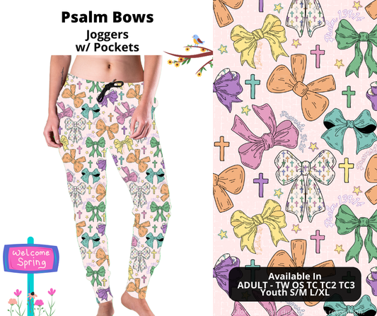 Preorder! Closes 1/22. ETA April. Psalm Bows Joggers