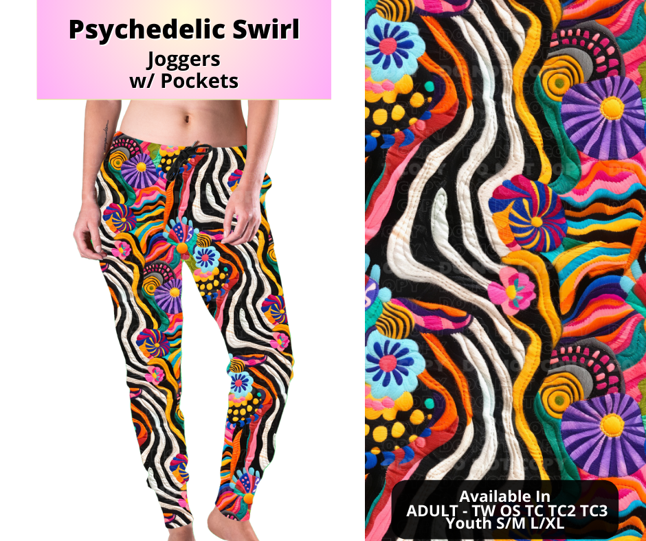 Preorder! Closes 4/2. ETA July. Psychedelic Swirl Joggers