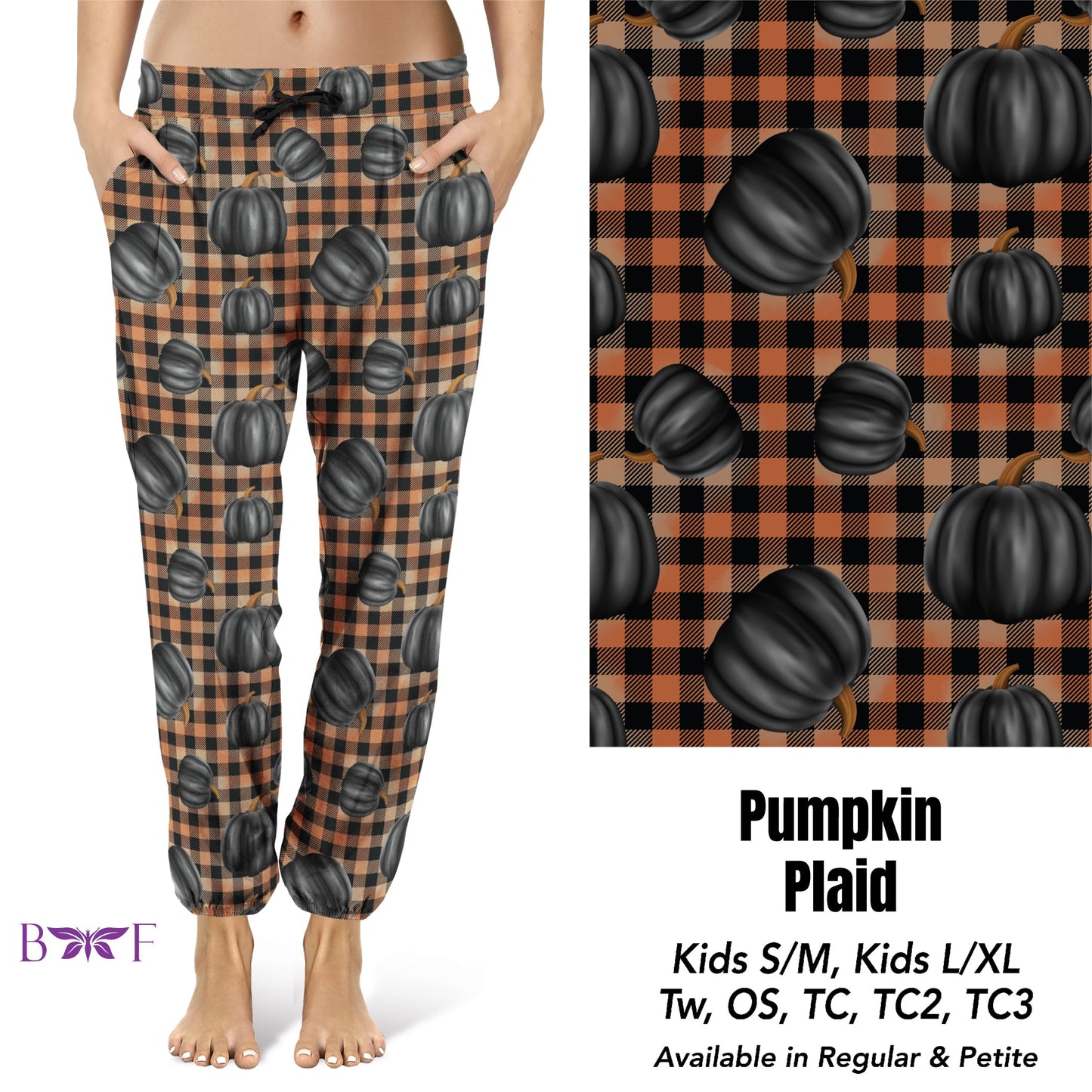 Pumpkin Plaid Leggings