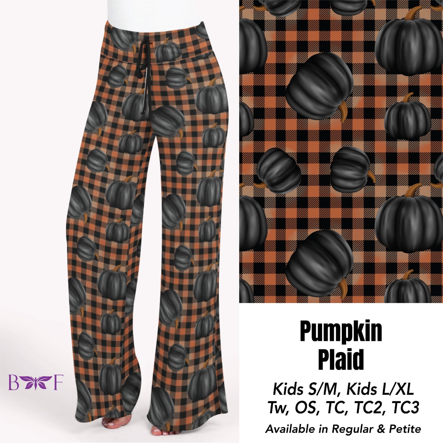 Pumpkin Plaid Leggings