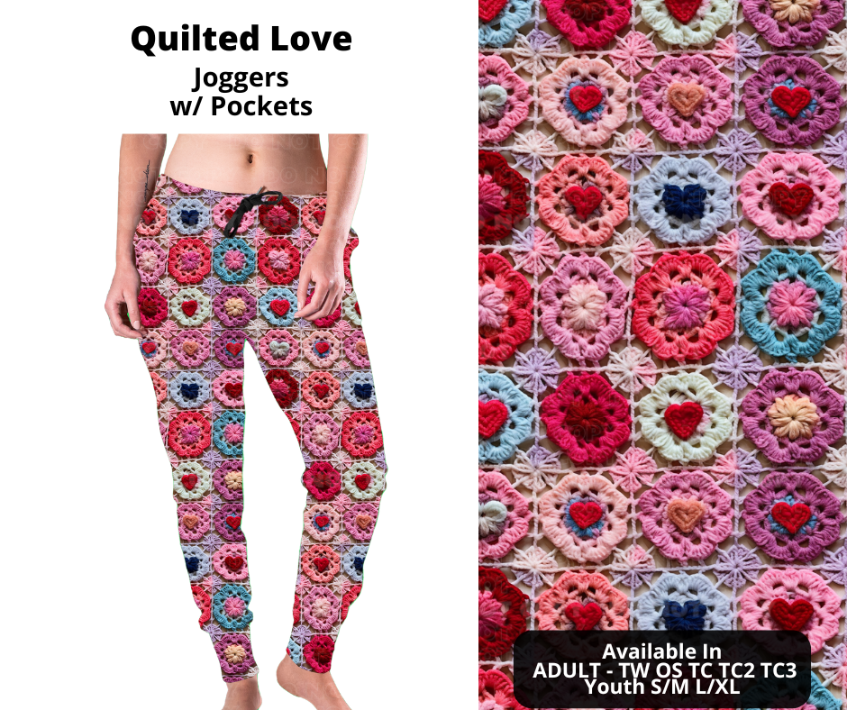 Preorder! Closes 11/28. ETA Feb. Quilted Love Joggers