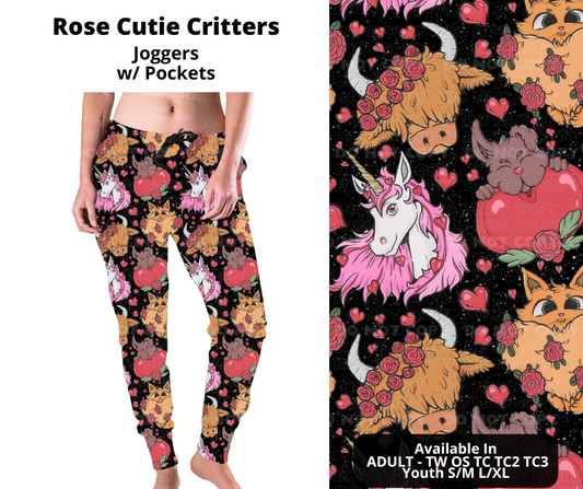 Preorder! Closes 11/28. ETA Feb. Rose Cutie Critters Joggers