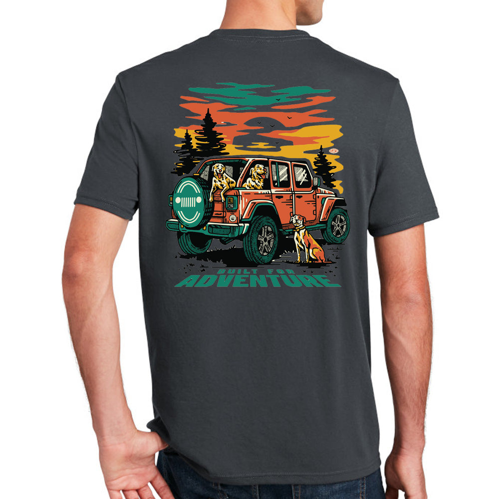 Mens Jeep® Dogs Built For Adventure T-Shirt