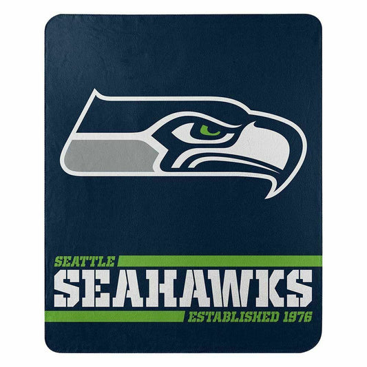 Seattle Seahawks NFL Split Wide Fleece Blanket 50" x 60"