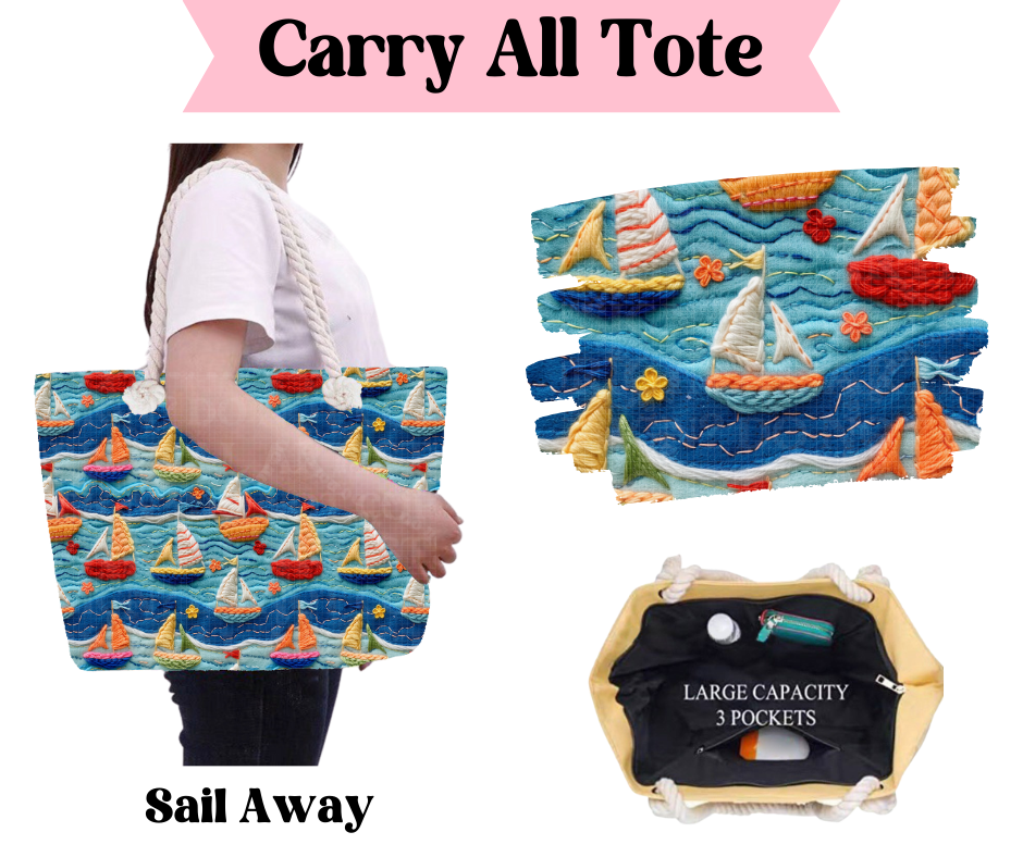 Preorder! Closes 3/31. ETA June. Sail Away Carry All Tote