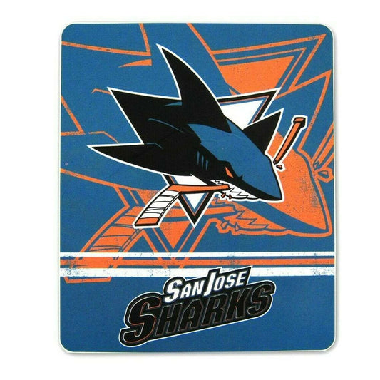 San Jose Sharks Fade Away Fleece Blanket