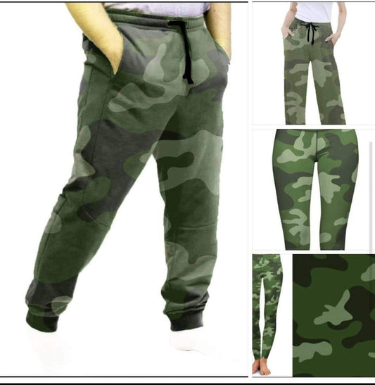 Green Camo Leggings, Capris and joggers