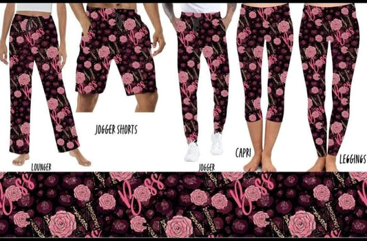 Mom Boss Leggings,Capris, Lounge Pants, Joggers and shorts