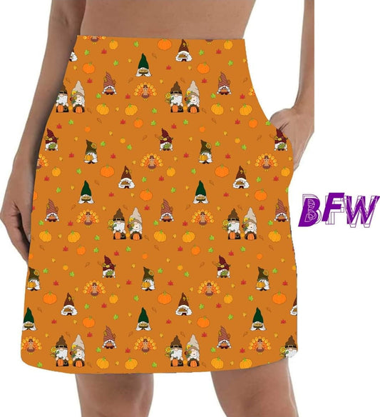 Fall Gnome Skort