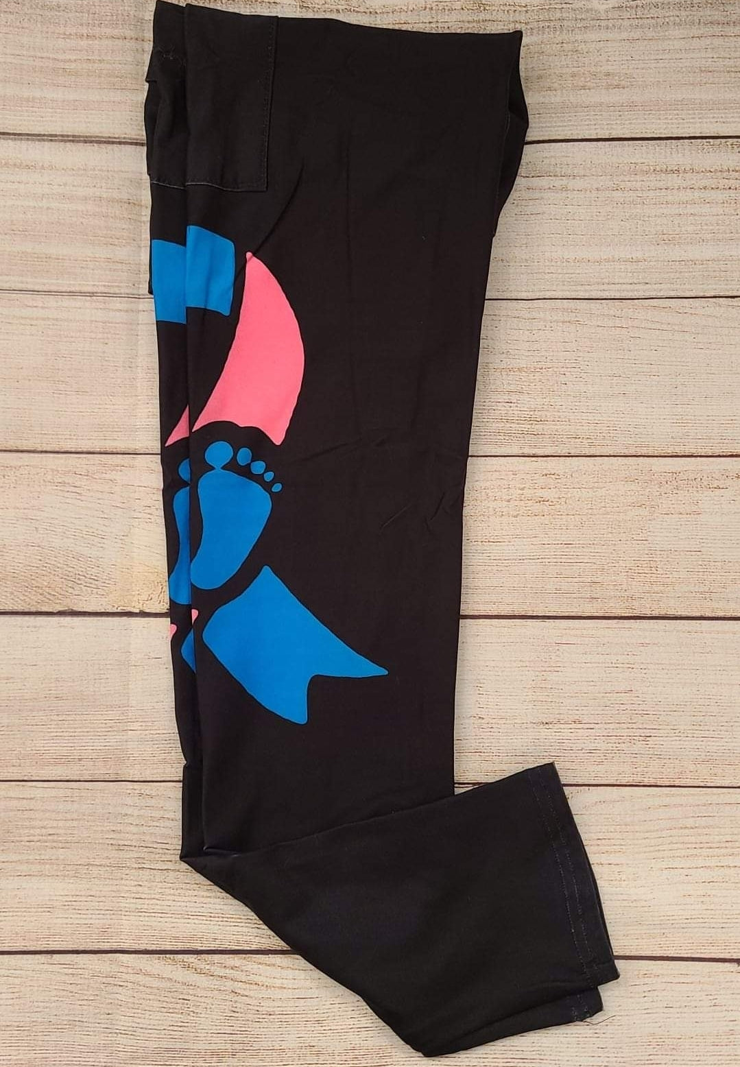 Infant loss awareness leggings with pockets