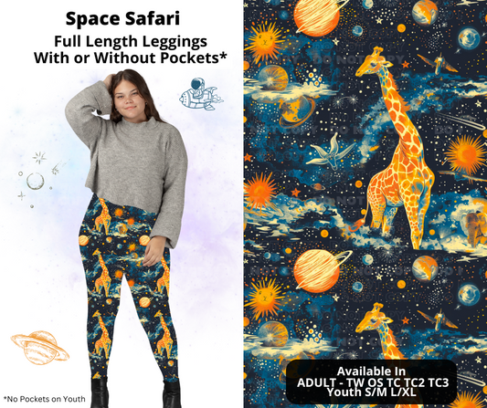 Preorder! Closes 2/3. ETA May. Space Safari Full Length Leggings w/wo Pockets