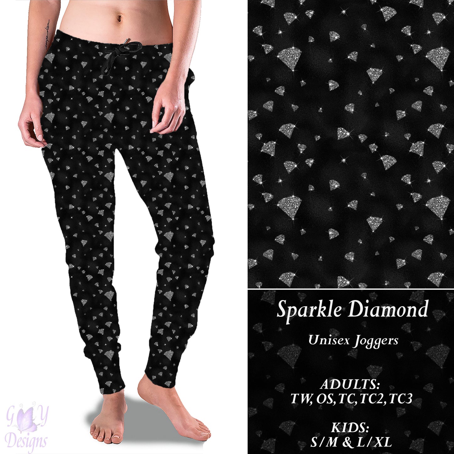 Sparkle Diamond Full Joggers Preorder Closes 11/13 ETA 6-8 weeks