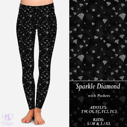 Sparkle Diamond Leggings with Pockets Preorder Closes 11/13 ETA 6-8 weeks