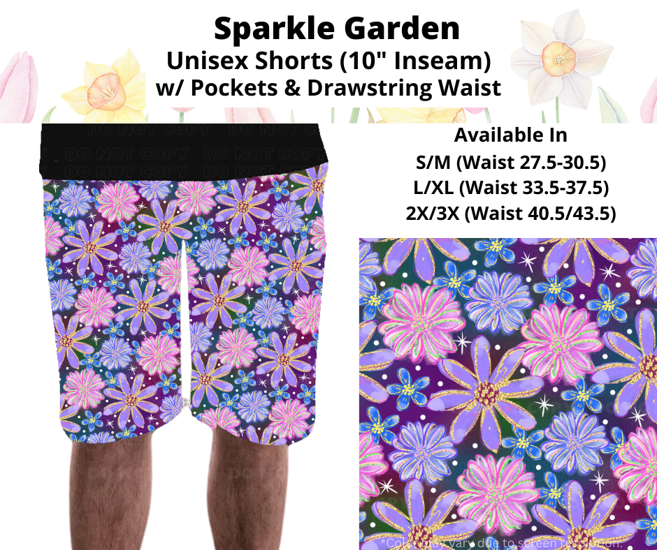 Preorder! Closes 3/17. ETA June. Sparkle Garden Unisex Shorts