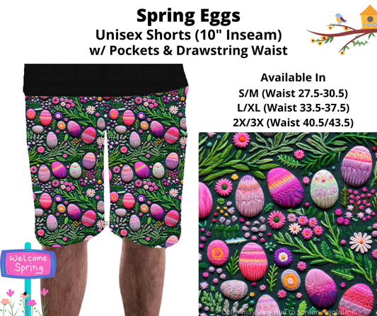 Preorder! Closes 1/20. ETA April. Spring Eggs Unisex Shorts