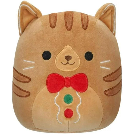 Squishmallows Jones the Gingerbread Tabby Cat 12" 2023 Christmas Edition Stuffed Plush