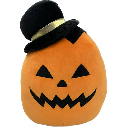 Squishmallows Riba the Jack O Lantern Wearing A Black Hat 16" 2023 Halloween Collection Stuffed Plush