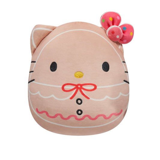 Squishmallows Gingerbread Hello Kitty 8" 2023 Sanrio Winter Collection Stuffed Plush