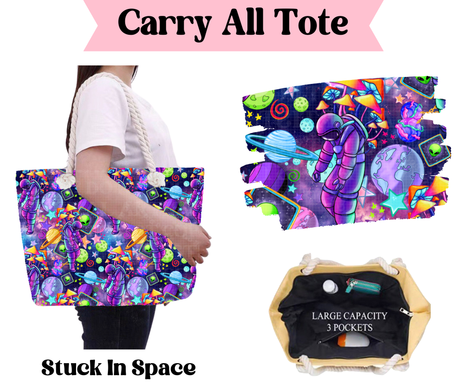 Preorder! Closes 3/31. ETA June. Stuck in Space Carry All Tote