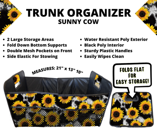 Preorder! Closes 3/10. ETA June. Sunny Cow Trunk Organizer