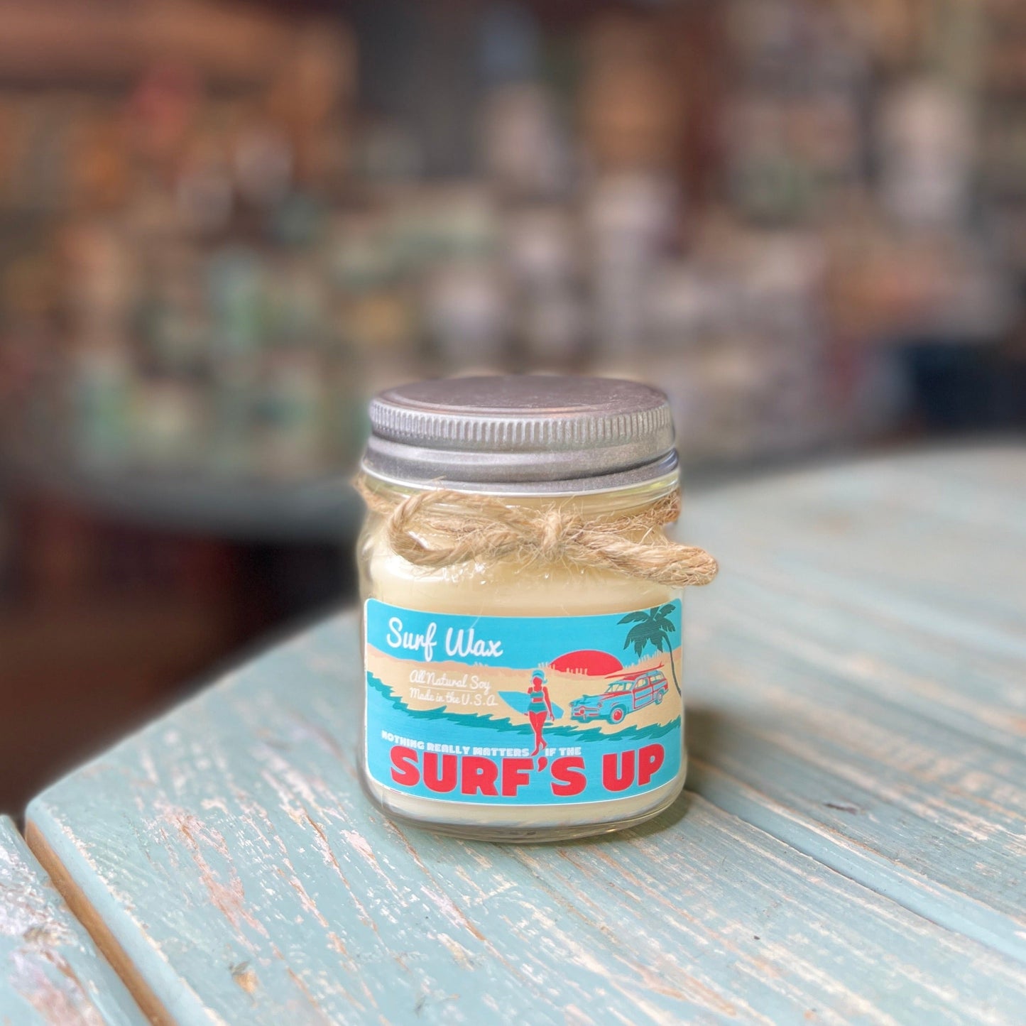 Surf Wax Mason Jar Candle - Vintage Collection