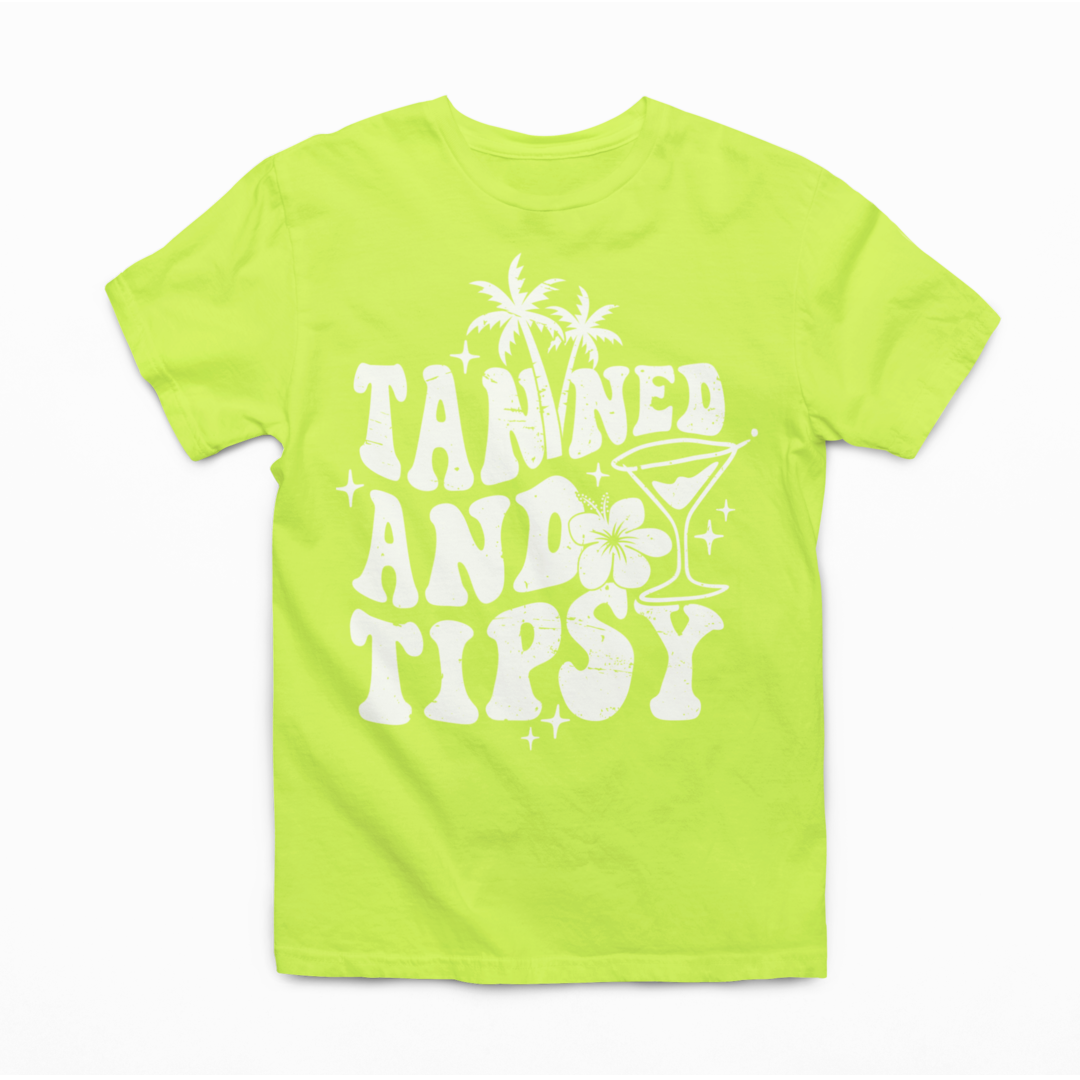 Tanned And Tipsy Graphic Tee