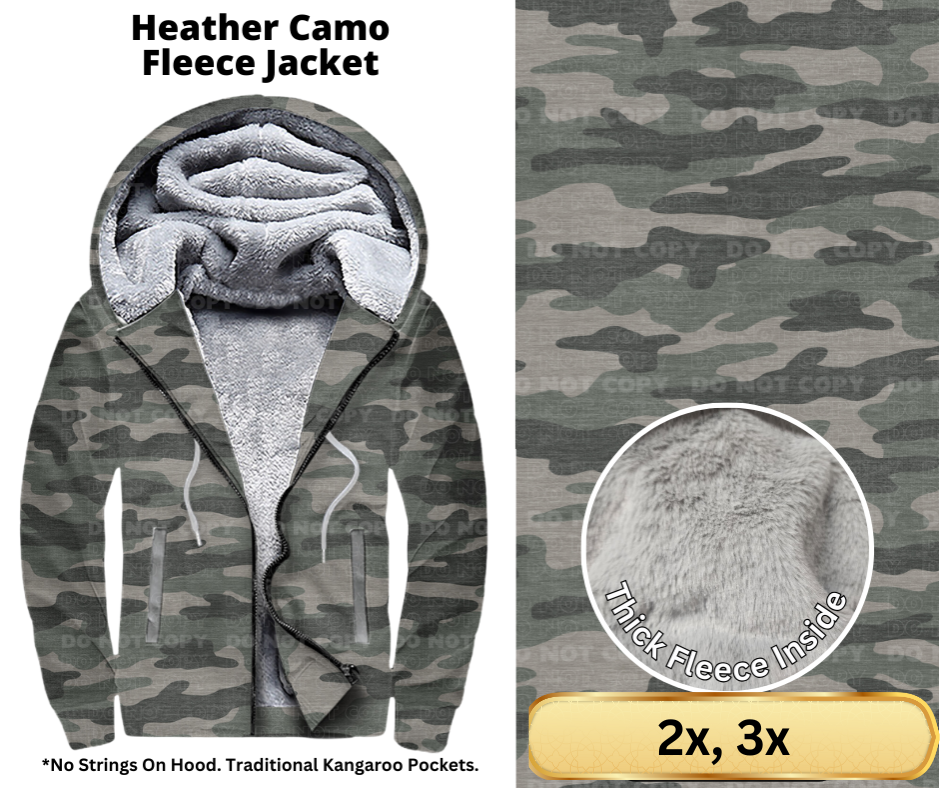 Heather Camo Fleece Jackets