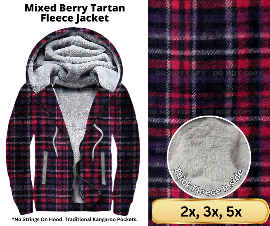 Mixed Berry Tartan Fleece Jackets