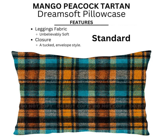 Mango Peacock Tartan Dreamsoft Pillowcases