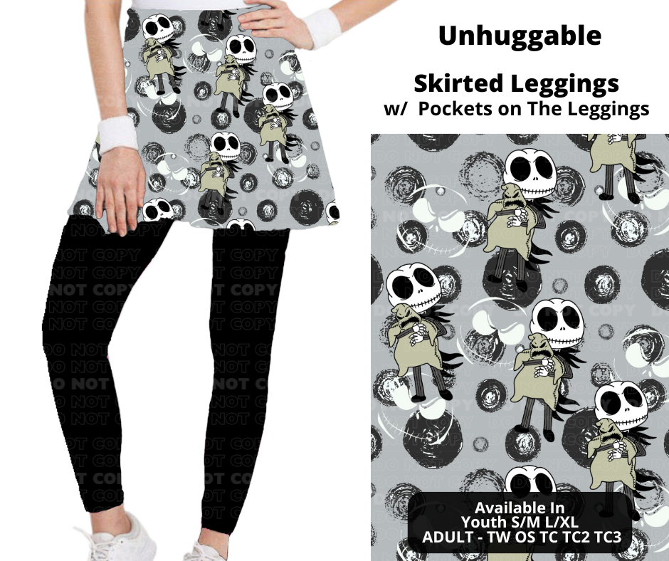 Preorder! Closes 11/25. ETA Jan. Unhuggable Skirted Full Length Leggings w/ Pockets