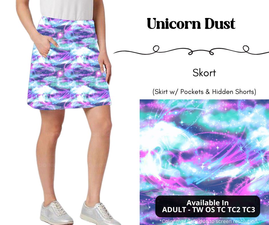 Preorder! Closes 4/7. ETA July. Unicorn Dust Skort