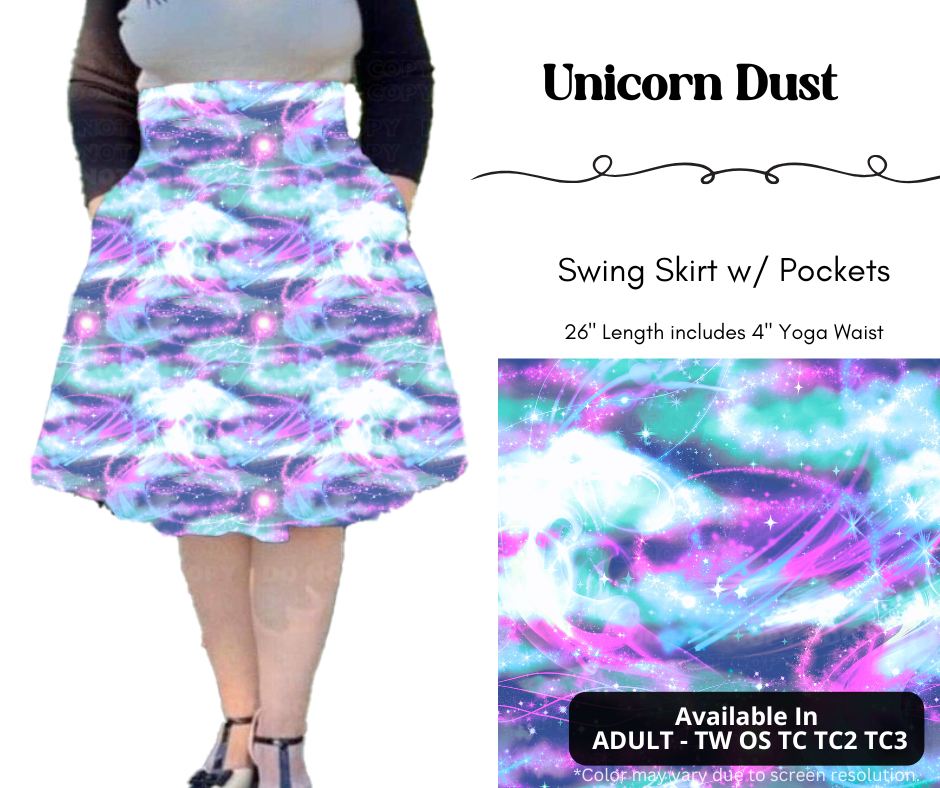 Preorder! Closes 4/7. ETA July. Unicorn Dust Swing Skirt