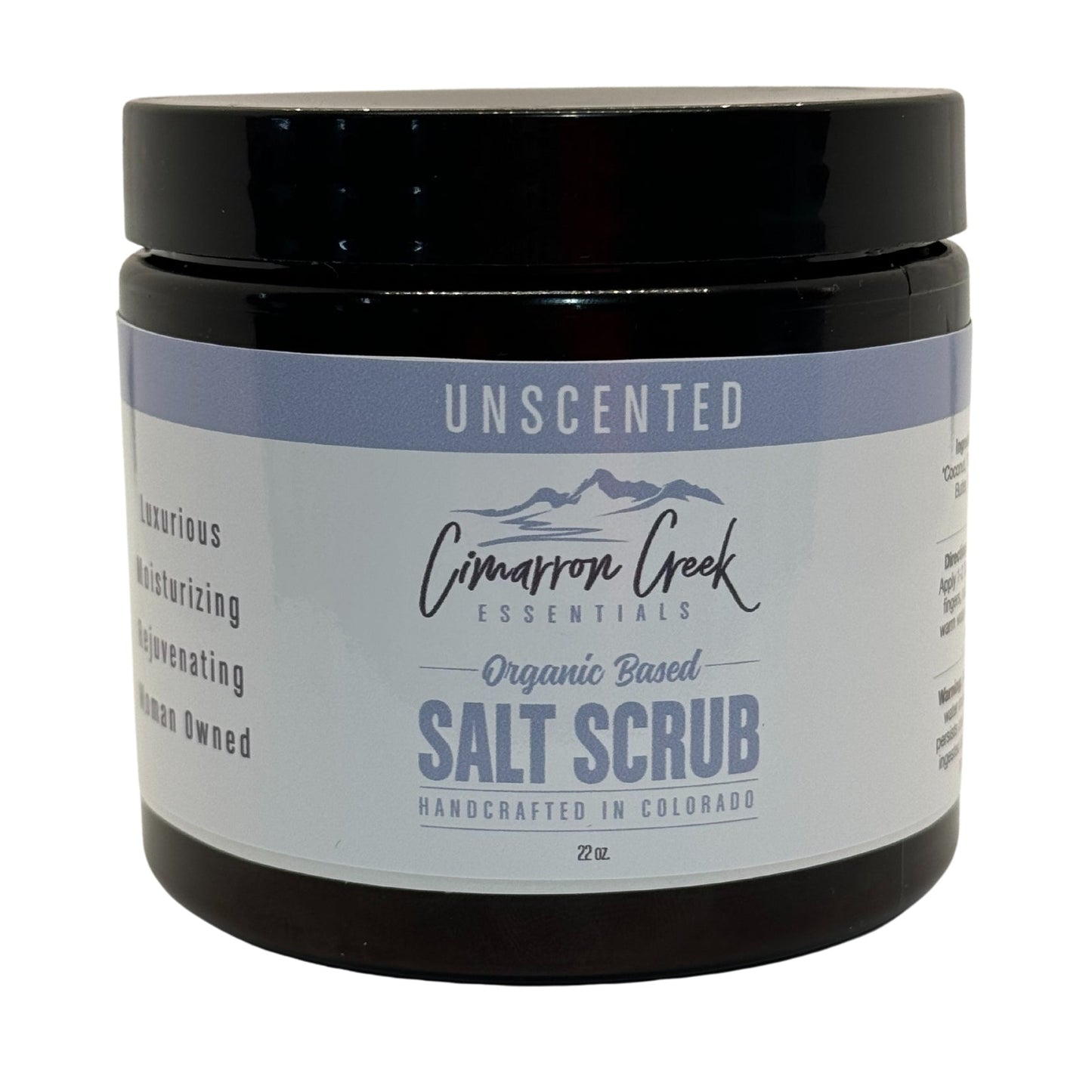 Unscented Organic Salt Scrub