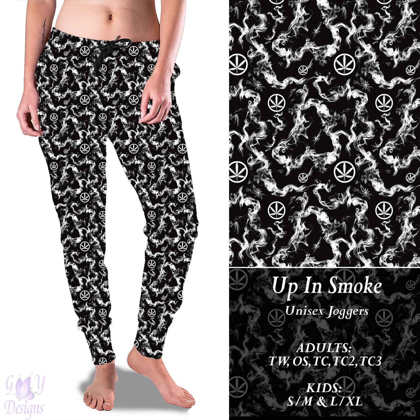 Up In Smoke Full Joggers Preorder Closes 11/13 ETA 6-8 weeks