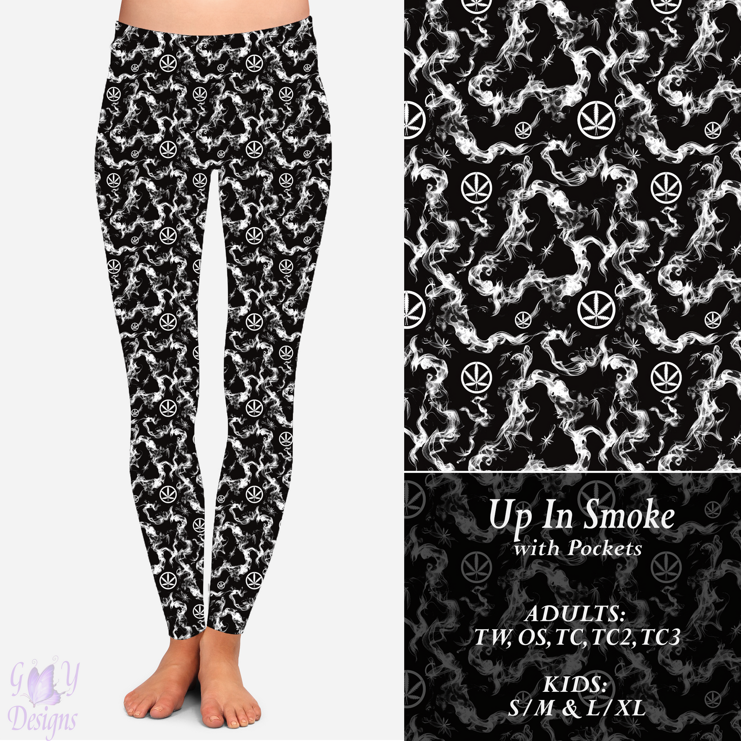 Up In Smoke Leggings with Pockets Preorder Closes 11/13 ETA 6-8 weeks